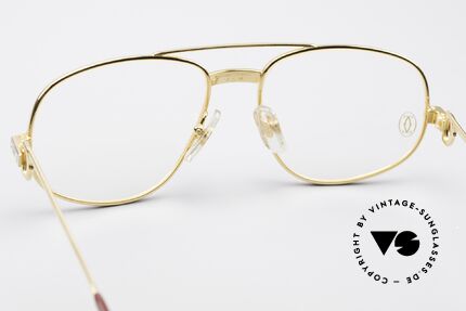 Cartier Romance Santos - S Luxus Fassung Von 1986, 22kt vergoldete Fassung (wie alle alten Cartier Brillen), Passend für Herren und Damen