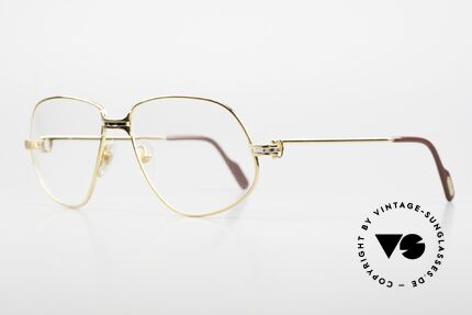 Cartier Panthere G.M. - L 80er Luxus Vintage Brille, wurde 1988 veröffentlicht und dann bis 1997 produziert, Passend für Herren