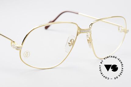 Cartier Panthere G.M. - L 80er Luxus Vintage Brille, 22kt vergoldete Fassung (wie alle alten Cartier Brillen), Passend für Herren