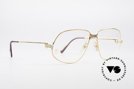 Cartier Panthere G.M. - L 1980er Luxus Brillenfassung, wurde 1988 veröffentlicht und dann bis 1997 produziert, Passend für Herren Cartier Panthere G.M. - L 1980er Luxus Brillenfassung, wurde 1988 veröffentlicht und dann bis 1997 produziert, Passend für Herren