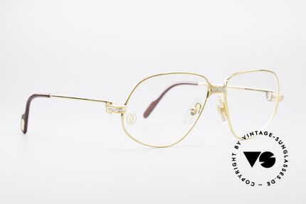 Cartier Panthere G.M. - M Luxus Vintage Brille 1980er, wurde 1988 veröffentlicht und dann bis 1997 produziert, Passend für Herren