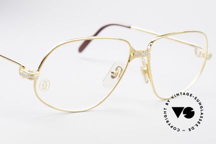 Cartier Panthere G.M. - M Luxus Vintage Brille 1980er, 22kt vergoldete Fassung (wie alle alten CARTIER Brillen), Passend für Herren