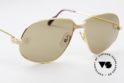 Cartier Panthere G.M. - L Rare Luxus Sonnenbrille, original Cartier Sonnengläser mit dem HAUCHZEICHEN!, Passend für Herren