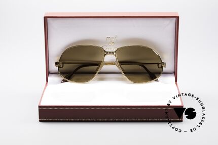 Cartier Panthere G.M. - L Rare Luxus Sonnenbrille, Gläser anhauchen und das CARTIER-Logo wird sichtbar, Passend für Herren