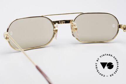 Cartier MUST LC - M Elton John Sonnenbrille, teure Mineralgläser (100% UV) mit CARTIER-Logos, Passend für Herren