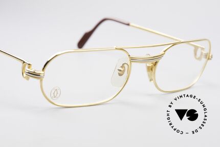 Cartier MUST LC - M Elton John Vintage Brille, 22kt vergoldet (wie alle alten Cartier Luxus-Brillen), Passend für Herren