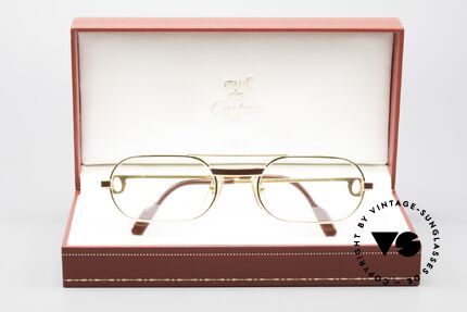 Cartier MUST Laque - S 80er Luxus Brille Vergoldet, KEIN RETRO; ein 35 Jahre altes vintage ORIGINAL!, Passend für Herren und Damen