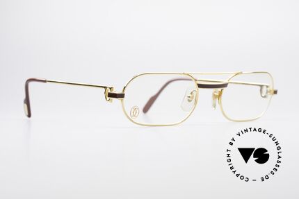 Cartier MUST Laque - S 80er Luxus Brille Vergoldet, getragen von Elton John (Video "I'm still standing"), Passend für Herren und Damen