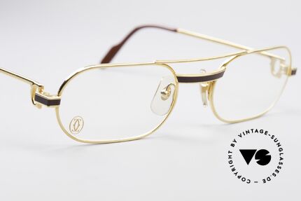 Cartier MUST Laque - S 80er Luxus Brille Vergoldet, 22kt vergoldet (wie alle alten Cartier Luxus-Brillen), Passend für Herren und Damen