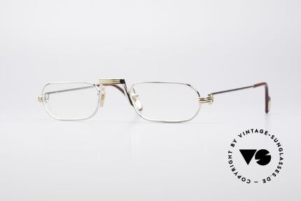 Cartier Demi Lune LC Platin Luxus Lesebrille Unisex Details
