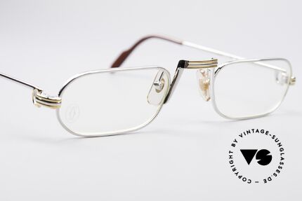 Cartier Demi Lune LC Platin Luxus Lesebrille Unisex, kostbare & entsprechend teure Platin-Edition; Luxus pur, Passend für Herren