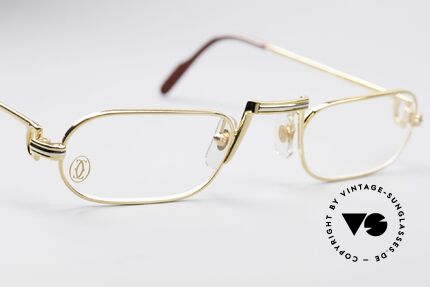 Cartier Demi Lune LC Limitierte Luxusbrille, limitierte Edition in 50-26, 145 (etwas breiter & länger), Passend für Herren