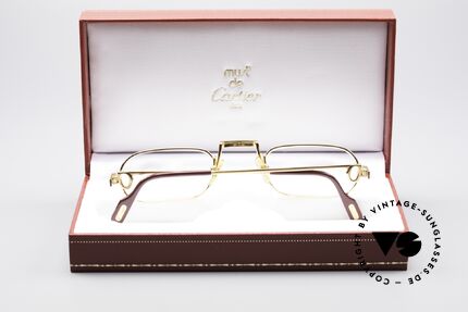 Cartier Demi Lune Santos Crystal Edition, KEINE RETRObrille; ein 30 Jahre altes vintage ORIGINAL, Passend für Herren und Damen