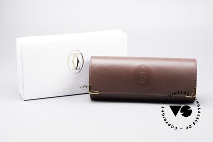Cartier_ Leather Case True vintage Cartier, original Cartier Soft-Etui für die vintage Brillen, Passend für Herren und Damen