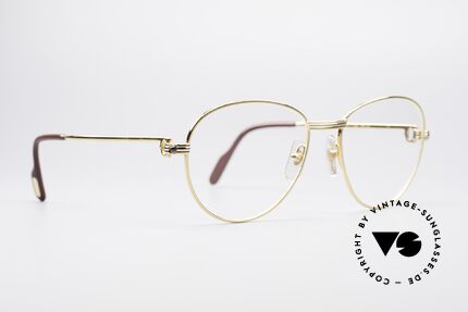 Cartier S Saphirs 0,94 ct Edelstein Luxusbrille, mit echten Saphiren als Bügeldekor (insg. 0,94ct), Passend für Damen