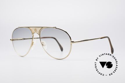 St. Moritz 401 Seltene Jupiter Sonnenbrille, Top-Qualität (Federgelenk-Bügel mit Wurzelholzdekor), Passend für Herren