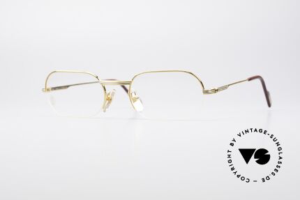 Cartier Ascot Rahmenlose Luxus Fassung, Luxus-Brillenfassung der Cartier 'Halb-Rahmen' Serie, Passend für Herren und Damen