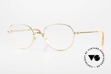 Cartier Antares Runde 90er Luxusbrille Unisex, Modell aus der feinen 'Thin Rim' Collection von Cartier, Passend für Herren und Damen