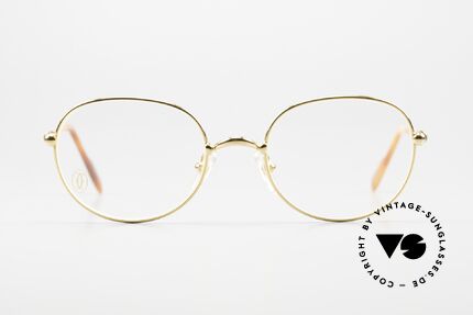 Cartier Antares - S Runde 90er Luxusbrille Unisex, KLEINE runde Cartier vintage Designer-Brillenfassung, Passend für Herren und Damen