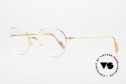 Cartier Antares - S Runde 90er Luxusbrille Unisex, Name Antarès = der hellste Stern im Sternbild Skorpion, Passend für Herren und Damen