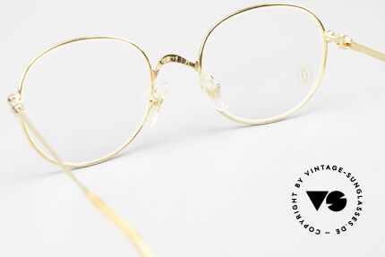 Cartier Antares - S Runde 90er Luxusbrille Unisex, KEINE Retromode; sondern ein vintage Original von 1997, Passend für Herren und Damen