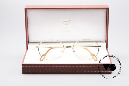 Cartier Antares - S Runde 90er Luxusbrille Unisex, Größe: small, Passend für Herren und Damen