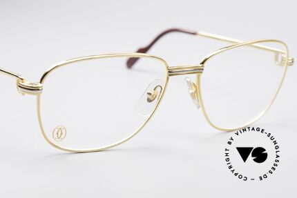Cartier Courcelles 90er Luxus Vintagebrille, 22kt vergoldet (wie alle vintage Cartier ORIGINALE), Passend für Herren