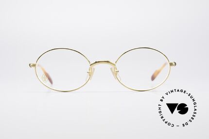 Cartier Sorbonne Ovale Luxus Vintagebrille, edles und zeitloses Design in M Größe 49°20, 130, Passend für Herren und Damen