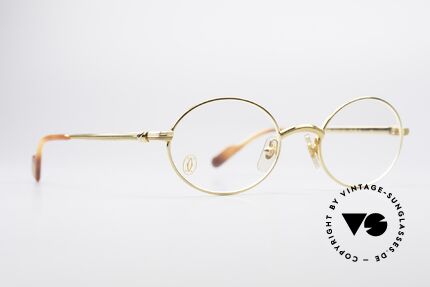 Cartier Sorbonne Ovale Luxus Vintagebrille, "Sorbonne" = Synonym für die Pariser Universität, Passend für Herren und Damen