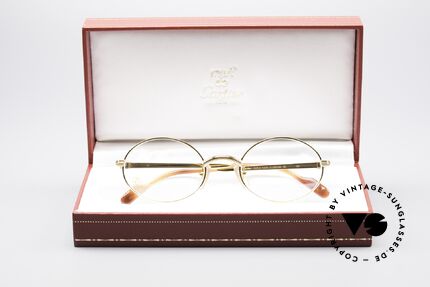 Cartier Sorbonne Ovale Luxus Vintagebrille, ungetragen + OVP (sehr selten in diesem Zustand), Passend für Herren und Damen