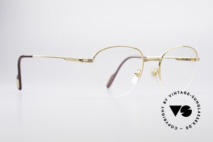 Cartier Colisee Runde Luxus Brillenfassung, 22kt vergoldet (wie alle Cartier vintage Modelle), Passend für Herren und Damen