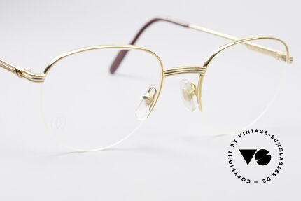 Cartier Colisee Runde Luxus Brillenfassung, flexibler Halbrahmen (Top-Qualität), Luxusbrille!, Passend für Herren und Damen