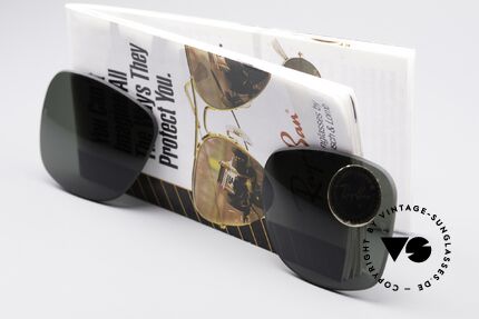 Ray Ban Wayfarer I Lenses B&L USA Sonnengläser G15, Mineralgläser mit der legendären "B&L"-Gravur, Passend für Herren und Damen