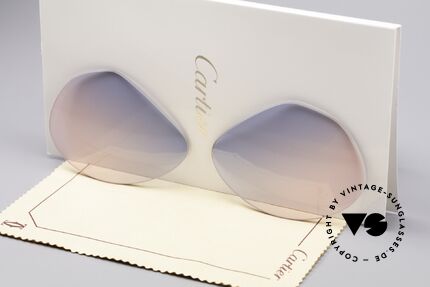 Cartier Vendome Lenses - L Gläser Blau Pink Verlauf, neue CR39 UV400 Kunststoff-Gläser (100% UV Schutz), Passend für Herren