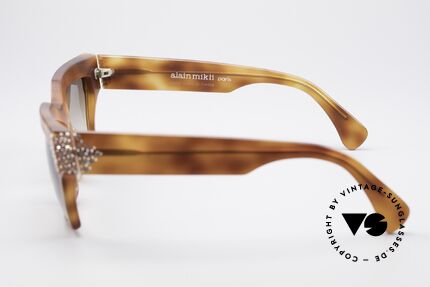 Alain Mikli 318 / 053 Strass Designer Sonnenbrille, ungetragenes Einzelstück (wie alle unsere AM Unikate), Passend für Damen
