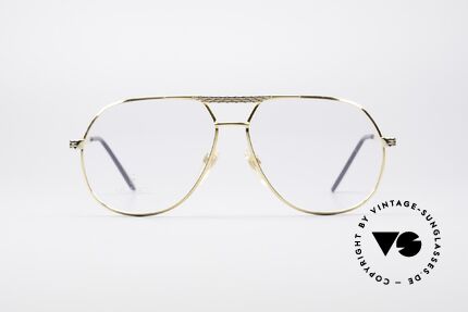 Bugatti EB502 - XL 90er Luxus Pilotenbrille, Material & Verarbeitung wie aus einem Guss; Gr. 63°14, Passend für Herren