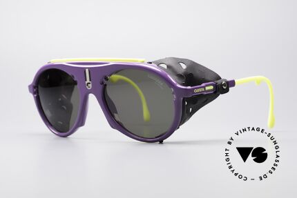 Carrera 5436 Water & Ice Gletscher Brille, der Nasenschutz & die Seitenblenden sind abnehmbar, Passend für Herren und Damen