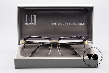Dunhill 6100 Gold Doublé Vintage Brille, ein ungetragenes ORIGINAL mit Echtgold-Anteilen!!, Passend für Herren