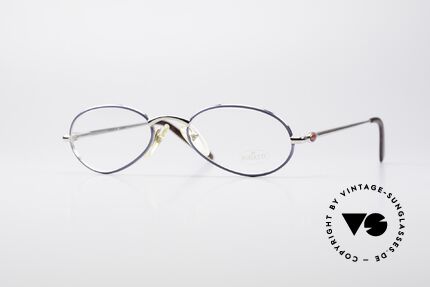 Bugatti 22448 Kleine 90er Vintage Brille, sehr elegantes BUGATTI vintage Brillengestell, Passend für Herren und Damen