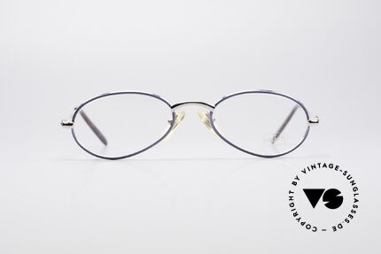 Bugatti 22448 Kleine 90er Vintage Brille, circa Mitte der 1990er in Frankreich produziert, Passend für Herren und Damen