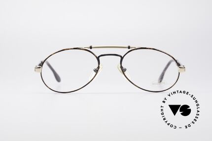 Bugatti 16957 Seltene 80er Vintage Brille, typische 80er Jahre Bugatti Herren-"Tropfenform", Passend für Herren