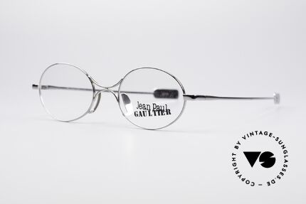 Jean Paul Gaultier 55-0173 Ovale Designer Brille, schlichte Rahmenform aber dennoch exzentrisch, Passend für Herren und Damen