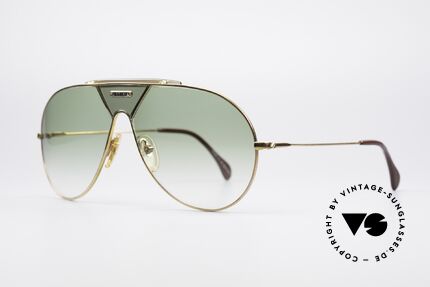 Alpina TR4 Miami Vice Sonnenbrille, altes Original von 1986 (W.Germany); XL Gr. 64-14, Passend für Herren