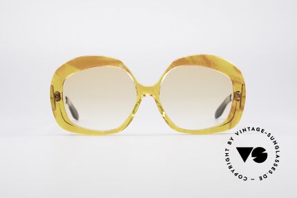 Pierre Cardin 734 70er XXL Sonnenbrille, exzentrisches französisches Design; echter Hingucker!, Passend für Damen
