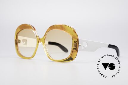 Pierre Cardin 734 70er XXL Sonnenbrille, massiver Rahmen - auffällige Form- und Farbgestaltung, Passend für Damen