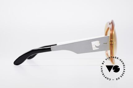 Pierre Cardin 734 70er XXL Sonnenbrille, übergroß XL (typisch 70er) in traumhafter Sommerfarbe, Passend für Damen