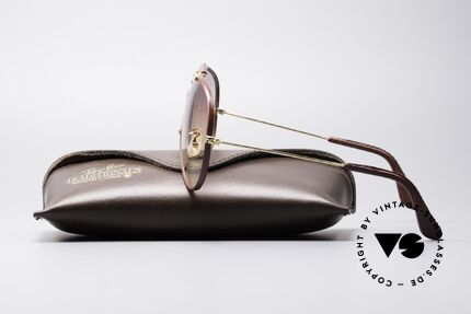 Ray Ban Shooter USA Leder Sonnenbrille, KEINE Retrobrille, sondern ein kostbares 80er Original!, Passend für Herren