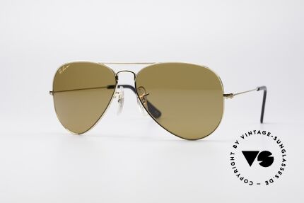 Ray Ban Large Metal Driving Chromax, 1980er USA Ray Ban Sonnenbrille in Größe 58/14, Passend für Herren und Damen