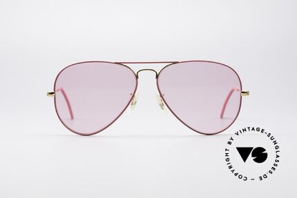 Ray Ban Large Metal Pinke Ladies Edition, seltene Sonder-Edition: Fassung ist pink mit gold, Passend für Herren