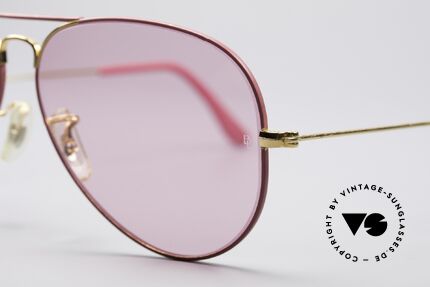 Ray Ban Large Metal Pinke Ladies Edition, ungetragen (wie alle unsere vintage Pilotenbrillen), Passend für Herren